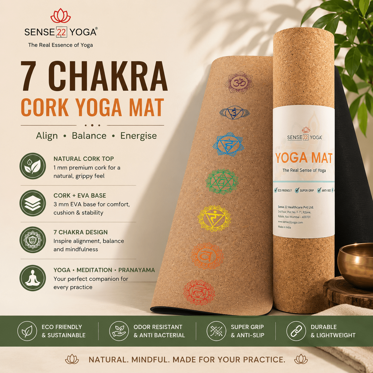CORK YOGA MAT S22Y NEW 2026