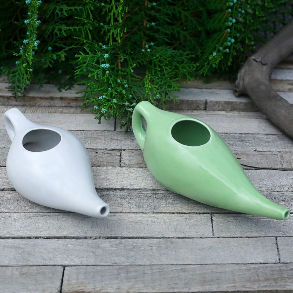 Ceramic -Assorted Colours neti pots 3