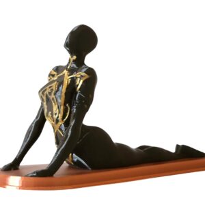 3d yoga figurines bhujangasan